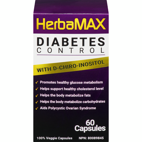 HerbaMAX Diabetes Control 60 ea, $0.65/1ea