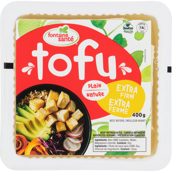 Fontaine Santé Font Sante Tofu Nat Extra Ferm 400 g, 1,37 $/100g