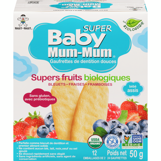Hot Kid Super petits fruits biologiques 50 g, 7,58 $/100g