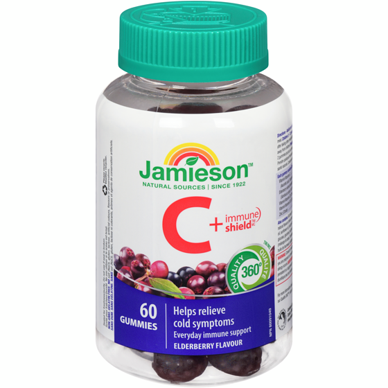 Jamieson Vitamin C + Immune Shield Gummies 60 ea, $0.35/1ea