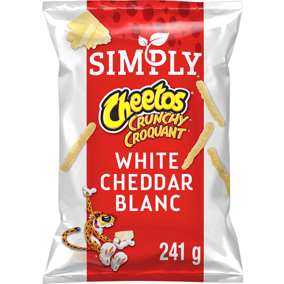 Cheetos Simply Cheetos Crunchy White Cheddar Snacks 241 g, $2.07/100g