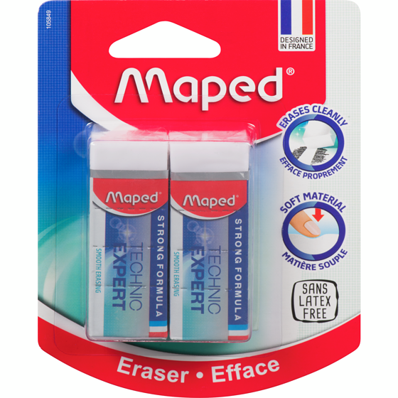 Maped Technic Expert Eraser, 2 pack 2x1.0 ea, $1.00/1ea