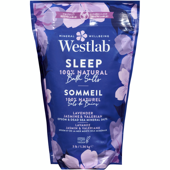 Westlab Epsom & Dead Sea Bathing Salts with Lavender & Jasmine, Sleep 1.36 kg, $0.73/100g