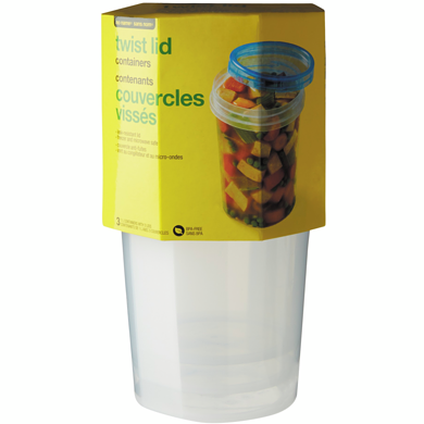 No Name Twist and Lock, 3-pack 3 ea, $2.00/1ea