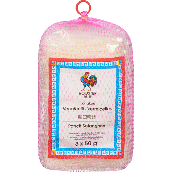 Rooster Rooster Longkou Vermicelle 8x50.0 g, 0,63 $/100g