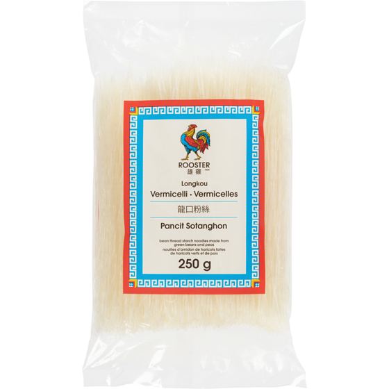Rooster Vermicelles Longkou Pancit Sotanghon 250 g, 0,80 $/100g