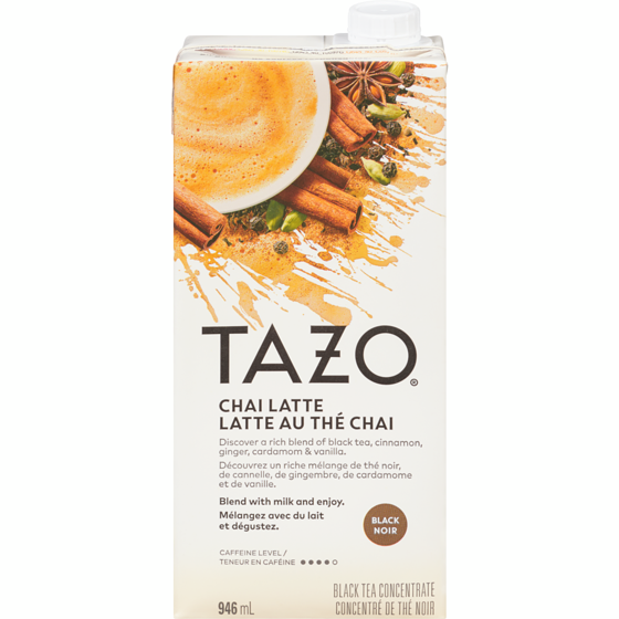 Tazo Sachet de latte au thé chai concentré 946 ml, 0,84 $/100ml