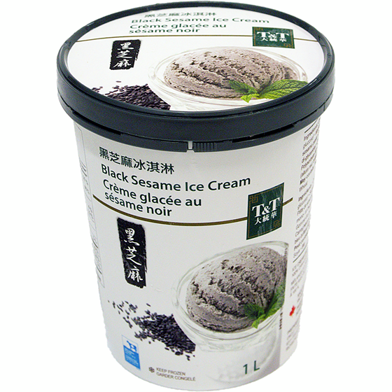 T&T Black Sesame Ice Cream 1 l, $0.70/100ml