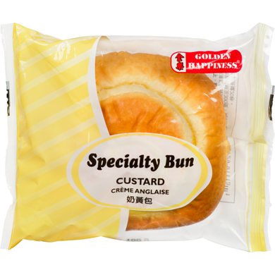 Golden Happiness Specialty Bun Crème Anglaise 100 g, 1,50 $/100g