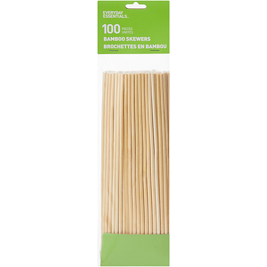 Everyday Essentials 10" Bamboo Skewers 100 count 1 ea, $1.50/1ea