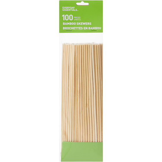 Everyday Essentials Brochettes en bambou de 10 po, 100 unités 1 ea, 1,50 $/1ch