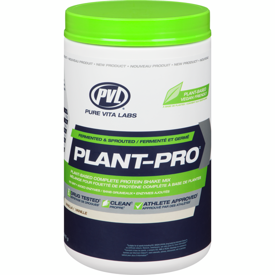 PVL Essentials Vanilla Plant-Based Complete Protein Shake Mix 840 g, $5.83/100g