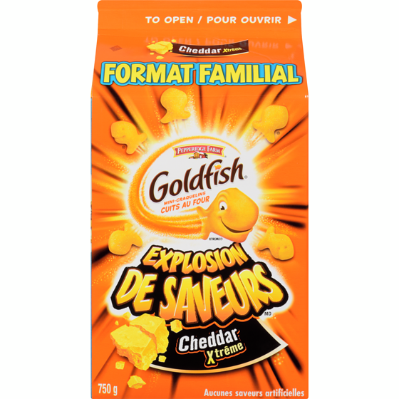 Pepperidge Farm Cheddar Xtrême Format Familial Mini-Craquelins Cuits Au Four 750 g, 1,47 $/100g