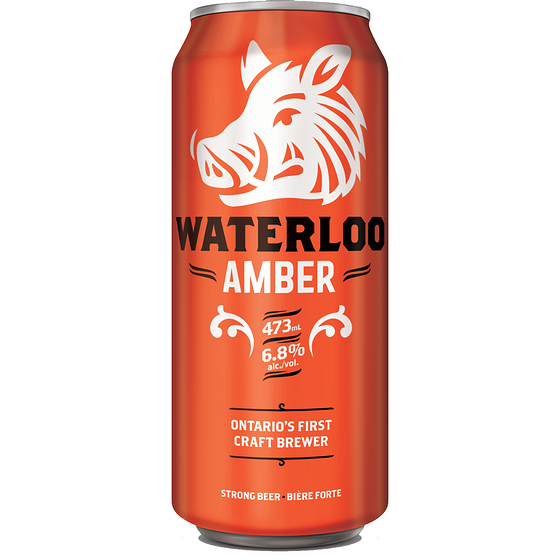 Waterloo Premium Amber (ID required at pick-up) 473 ml, $0.81/100ml