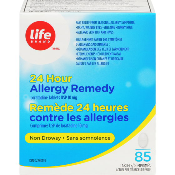 Life Brand 24 Hour Allergy Remedy 85 ea, $0.35/1ea