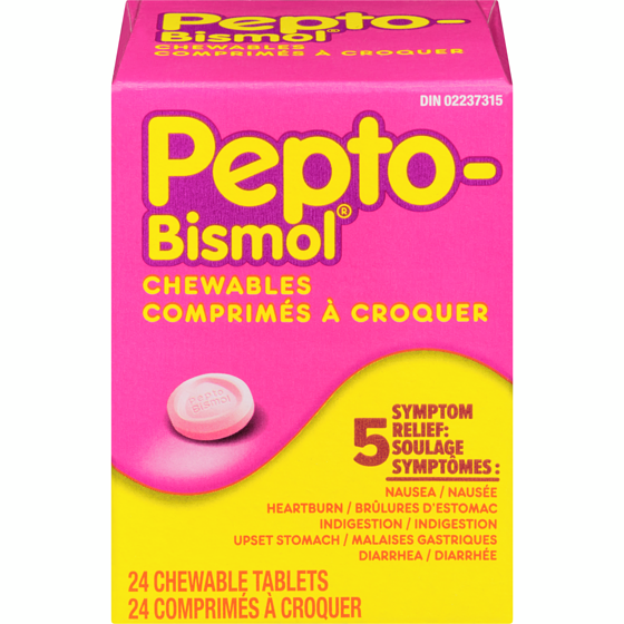 Pepto-Bismol Original Chew 24 ea, $0.44/1ea