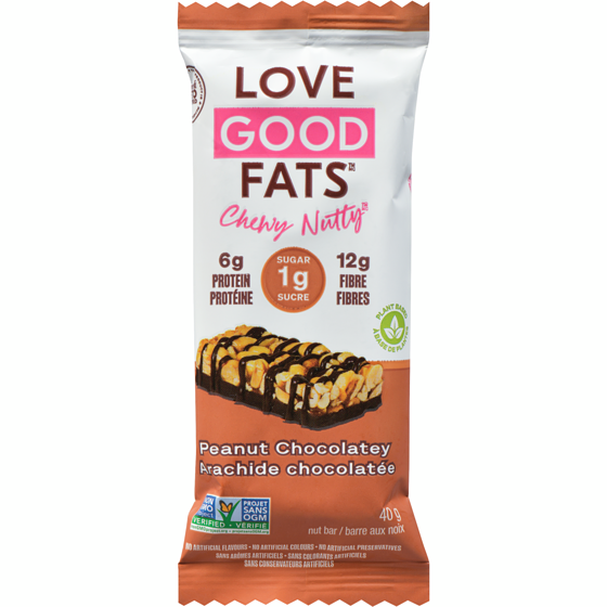LoveGoodFats Chewy-Nutty Peanut Chocolatey 40 g, $6.98/100g