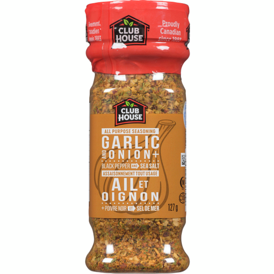 Club House All Purpose Seasoning - Garlic, Onion, Black Pepper And Sea Salt 127 g, $3.94/100g
