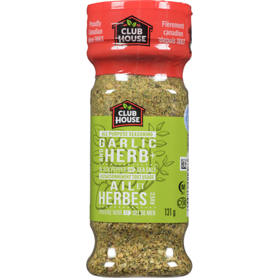 Club House Assaisonnement Tout Usage À L'Ail, Aux Herbes, Au Poivre Noir Et Au Sel De Mer 131 g, 4,58 $/100g