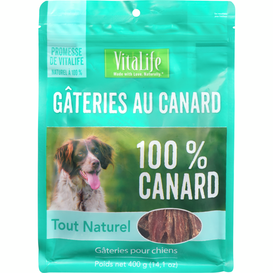 VitaLife Gâteries au canard 400 g, 3,77 $/100g