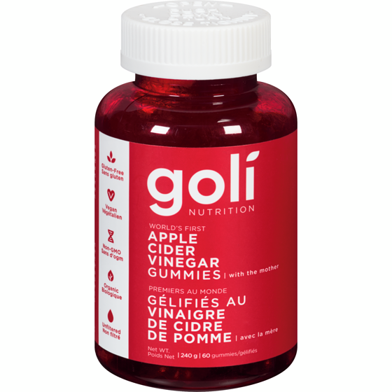 Goli Nutrition Apple Cider Vinegar Gummies    60 ea, $0.37/1ea