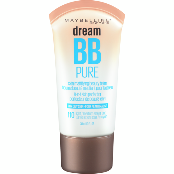 Maybelline Dream Bb Skin Mattifying Beauty Balm Pure For Oily Skin 110 Light / Medium Sheer Tint 30 ml, $45.07/100ml
