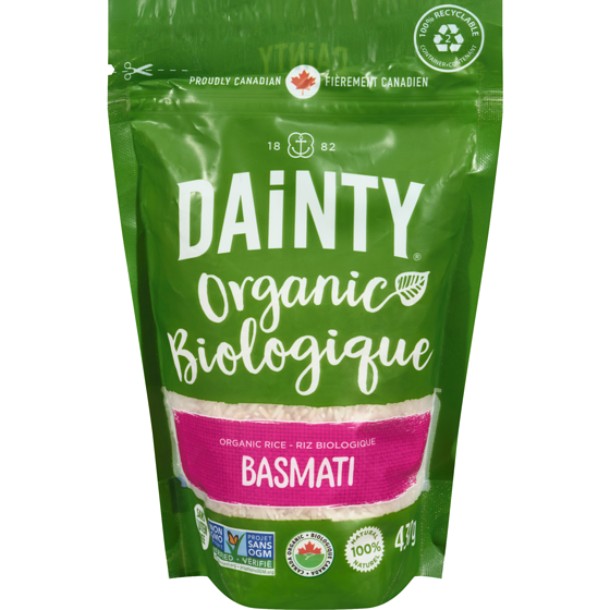 Dainty Organic Basmati Rice 430 g, $1.51/100g