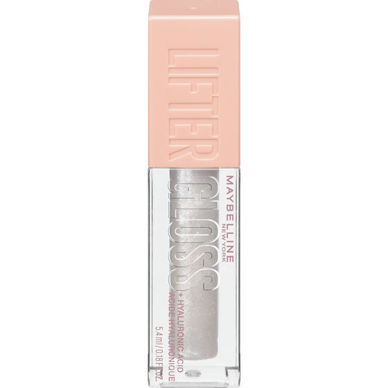 Maybelline Lifter Gloss, Hydrating Lip Gloss with Hyaluronic Acid, High Shine for Fuller Looking Lips, XL Wand for One-Swipe Application, Pearl, Silver Pearl Clear, 5.4 ml Pearl 5.4 ml, $277.59/100ml