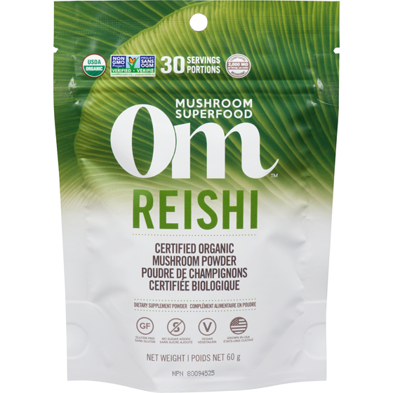 Om Reishi Mushroom Superfood Powder 60 g, $31.65/100g