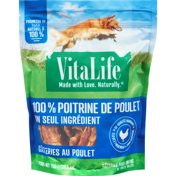 VitaLife Gâteries au poulet 750 g, 3,47 $/100g