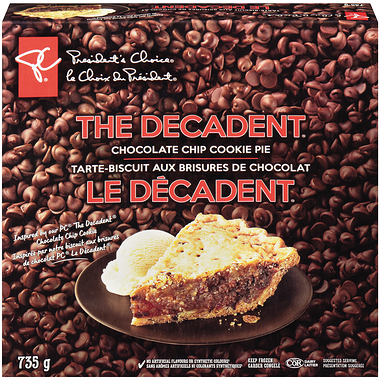 Tarte-biscuit aux brisures de chocolat Le Décadent PC