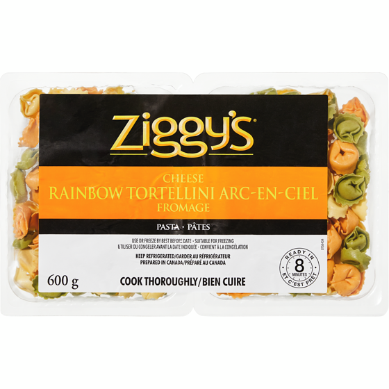 Ziggy's Cheese Rainbow Tortellini 600 g, $0.83/100g