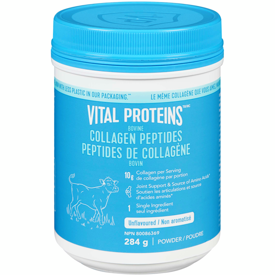 VITAL PROTEINS Poudre De Collagène Bovin, Collagène Hydrolysé Par Portion — Non Aromatisé 284 g, 15,84 $/100g