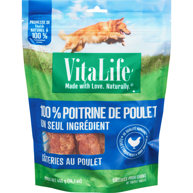 VitaLife Gâteries au poulet 400 g, 3,75 $/100g