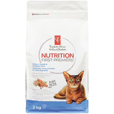le Choix du Président Nourriture pour chats santé des voies urinaires et soins digestifs Nutrition première, truite, canard, avoine et pois 2 kg, 0,85 $/100g