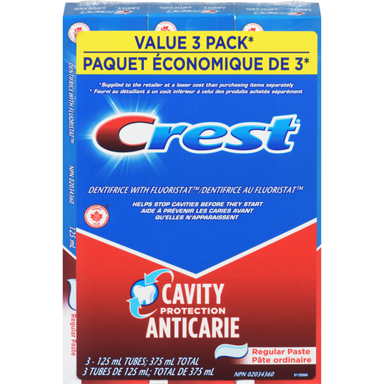 Crest CRST PRO ANTICARIE DENTFRC ORD 375 ml, 1,60 $/100ml
