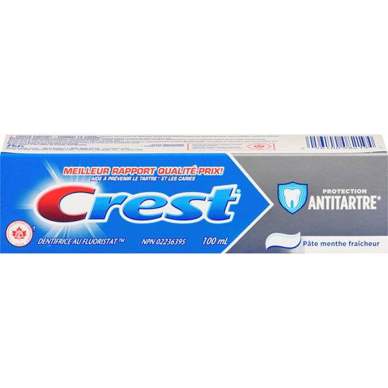 Crest Dentifrice Protection antitartre, dentifrice régulier 100 ml, 1,79 $/100ml