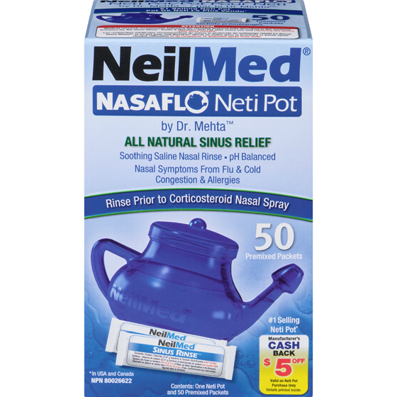 NeilMed Neti Pot  50 ea, $0.47/1ea