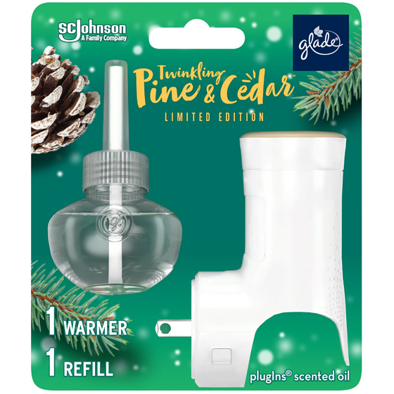 Glade PlugIns Scented Oil Air Freshener 1 Warmer 1 Refill, Pine & Shine™ 1 ea, $12.99/1ea