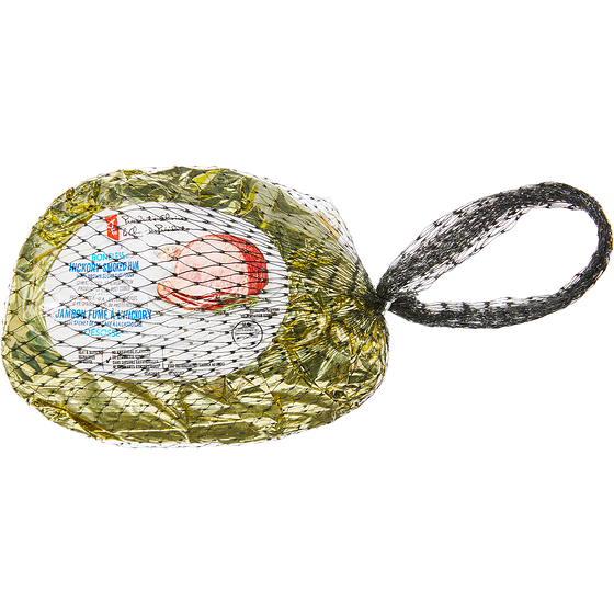 le Choix du Président Jambon désossé tranché en spirale fumé à l’hickory avec sachet de glaçage à la cassonade 20,48 $/1kg 9,29 $/1lb