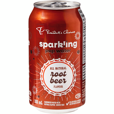 President's Choice Root Beer Flavour Sparkling Water 12x355.0 ml, $0.13/100ml