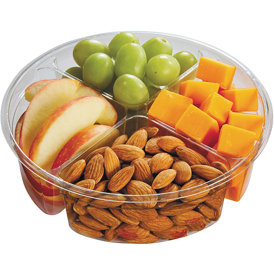 null Plateau à collations, amandes et pomme 281 g, 3,56 $/100g