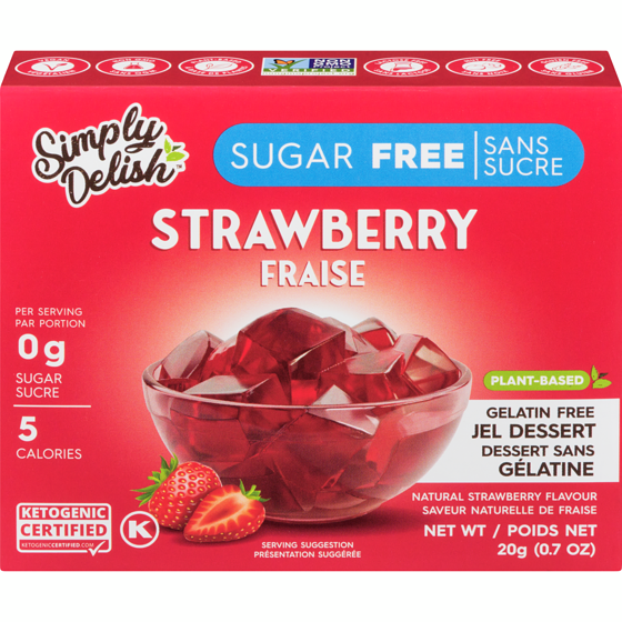 Simply Delish Jel Dessert Strawberry 20 g, $17.45/100g