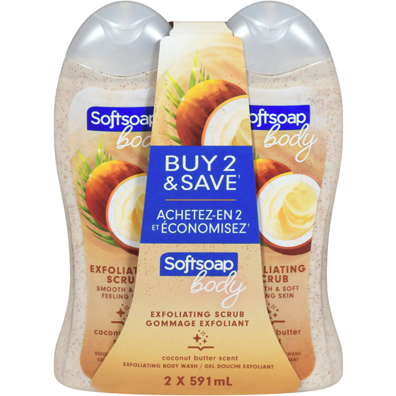 Softsoap Gel douche exfoliant Coconut Butter Scrub 591 ml, 1,69 $/100ml