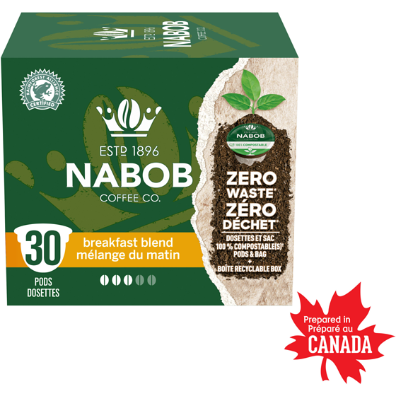 Nabob Breakfast Blend Coffee 100% Compostable Pods 292 g, $9.24/100g