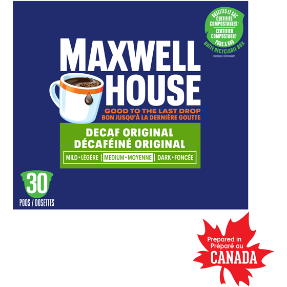 Maxwell House Decaffeinated Coffee Certified Compostable K-Cup Coffee Pods 292 g, $6.85/100g