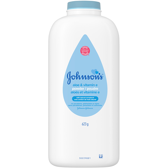 Johnsons Poudre pour bébé avec vitamine E 623 g, 0,99 $/100g