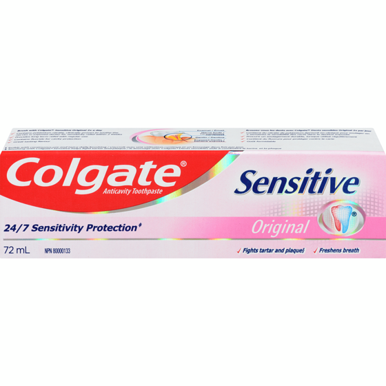 Colgate Sensitive Anticavity Toothpaste Original 72 ml, $6.24/100ml