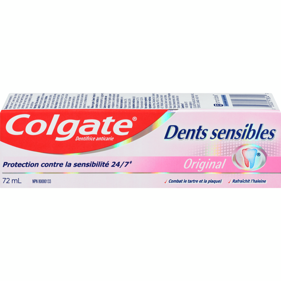 Colgate Dents sensibles dentifrice anticarie original 72 ml, 6,24 $/100ml