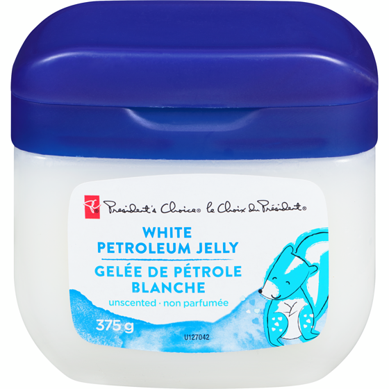 President's Choice White Petroleum Jelly Unscented 375 g, $1.20/100g